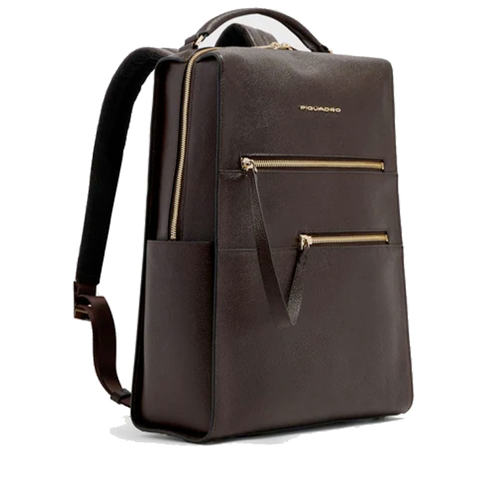 Zaino Donna PIQUADRO Porta Computer 14" in Pelle Marrone - CA6772W140