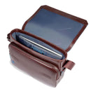 Horizontale Herren-Tasche PIQUADRO aus mahagonfarbenem Leder, Linie Blue Square – CA6812B2