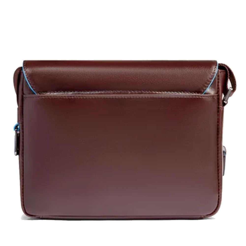 Horizontale Herren-Tasche PIQUADRO aus mahagonfarbenem Leder, Linie Blue Square – CA6812B2