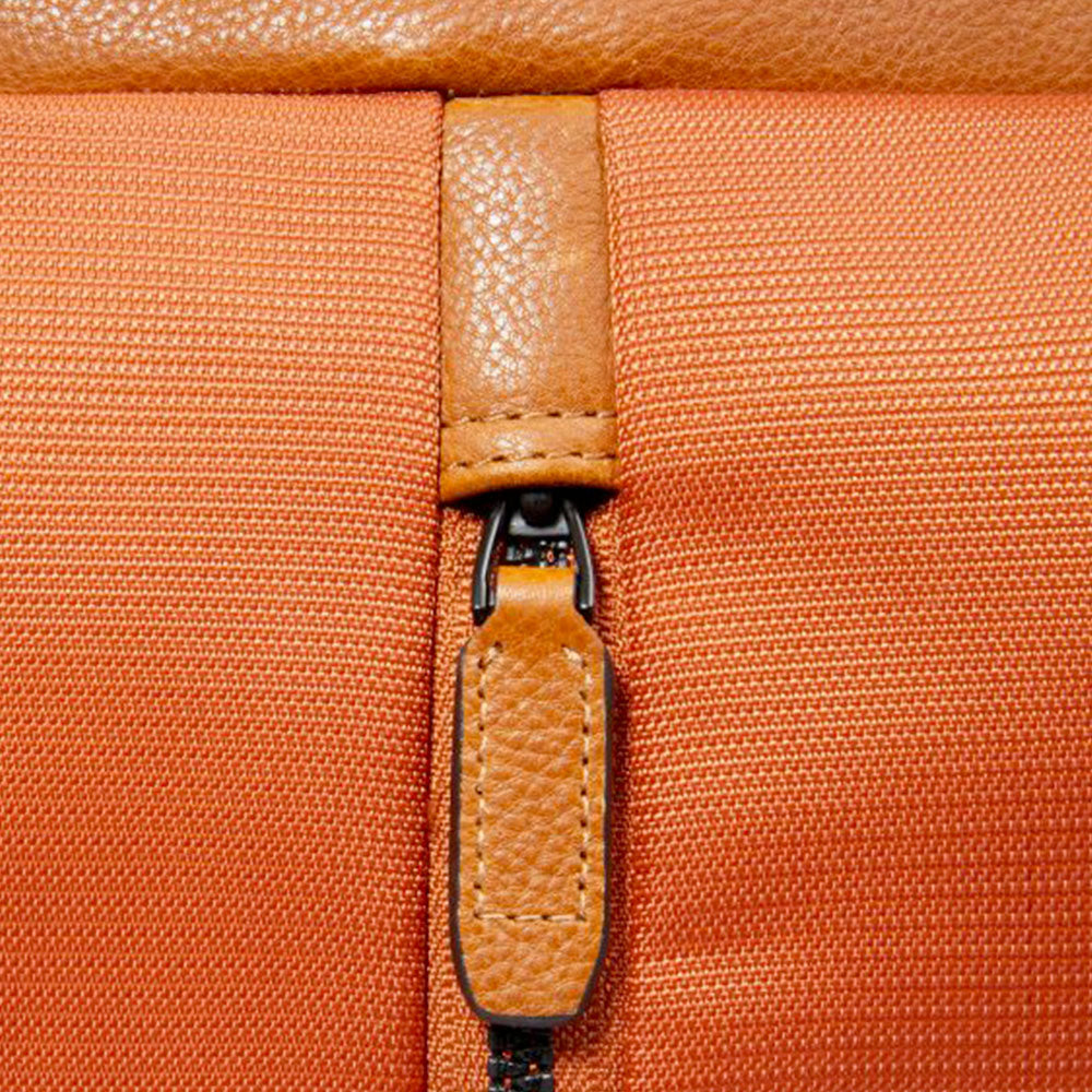 PIQUADRO Rucksack mit Laptopfach 13 Zoll aus Stoff und Leder in Orange - CA6823W138