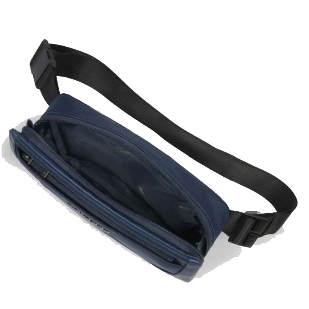 Herren-Bauchtasche PIQUADRO aus Leder und Stoff in Blau Modell City Bags - CA6903S140