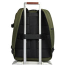 PIQUADRO Kabinenrucksack mit Laptopfach 15,6 Zoll aus Stoff und Leder in Grün Modell City Bags - CA6905S140