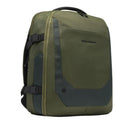 PIQUADRO Kabinenrucksack mit Laptopfach 15,6 Zoll aus Stoff und Leder in Grün Modell City Bags - CA6905S140
