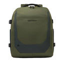 PIQUADRO Kabinenrucksack mit Laptopfach 15,6 Zoll aus Stoff und Leder in Grün Modell City Bags - CA6905S140