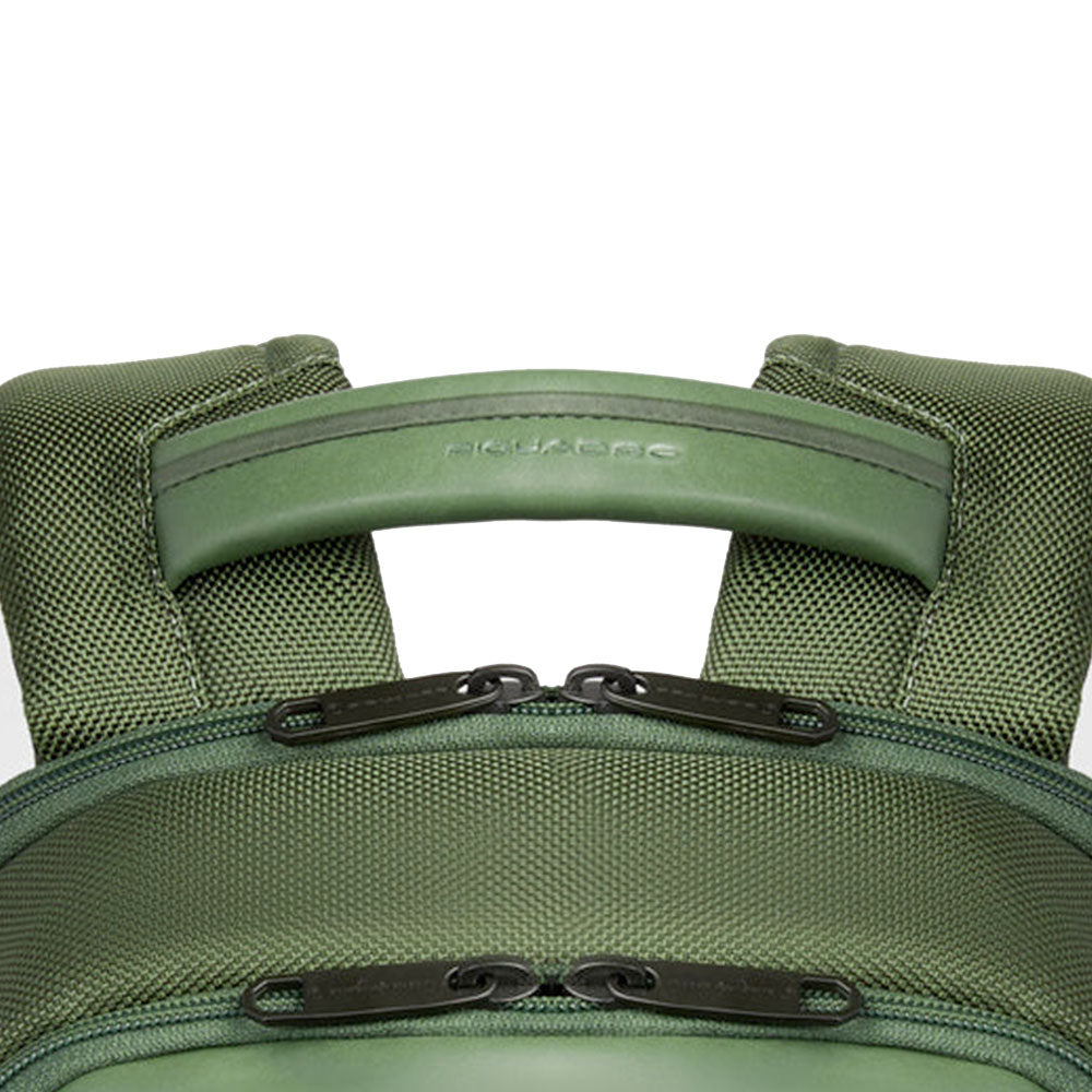 Zaino PIQUADRO Con Porta Pc 14" in Tessuto Verde Linea Lyss - CA6927S143BM