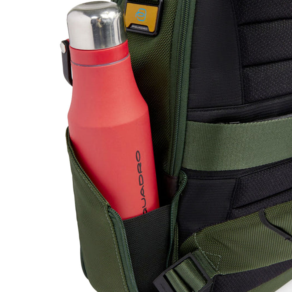 Zaino PIQUADRO Con Porta Pc 14" in Tessuto Verde Linea Lyss - CA6927S143BM