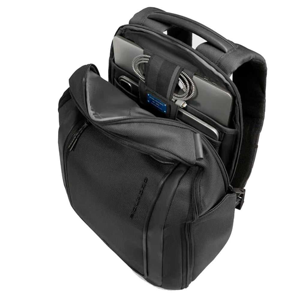 Zaino PIQUADRO Con Porta Pc 15,6" in Tessuto Nero Linea Lyss - CA6928S143BM