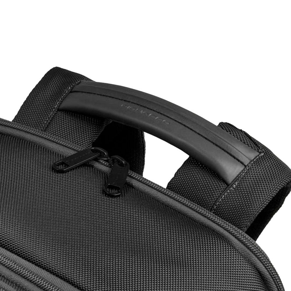 Zaino da Bici PIQUADRO Con Porta Pc 15,6" in Tessuto e Pelle Colore Nero Linea Lyss - CA6929S143BM