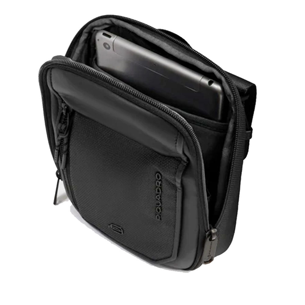 Borsello Uomo PIQUADRO in Tessuto Nero Linea Lyss - CA6933S143