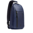 Monospalla Porta iPad mini PIQUADRO linea Lyss in Tessuto e Pelle Blu - CA6934S143