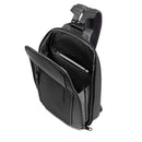 Monospalla Porta iPad mini PIQUADRO linea Lyss in Tessuto e Pelle Colore Nero - CA6934S143