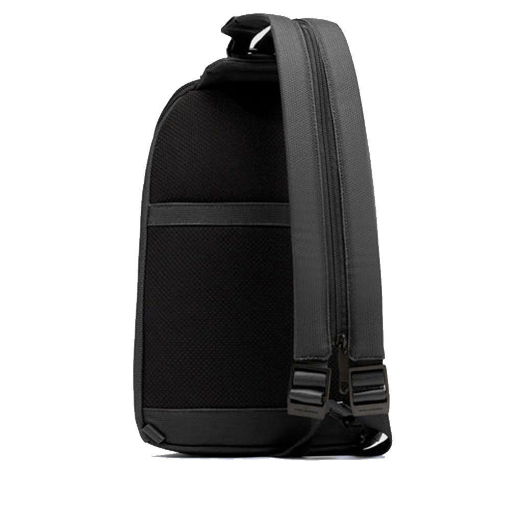 Monospalla Porta iPad mini PIQUADRO linea Lyss in Tessuto e Pelle Colore Nero - CA6934S143