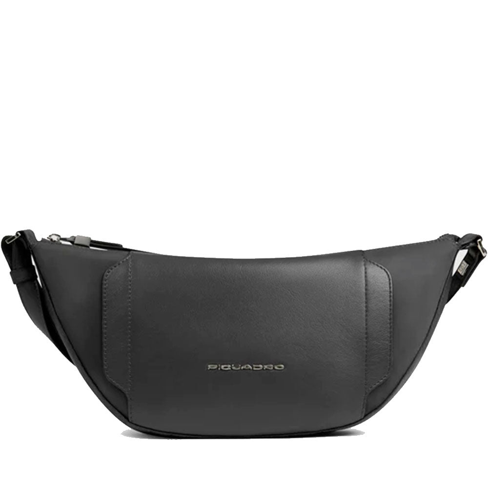 Marsupio Donna PIQUADRO in Pelle e Tessuto Nero Linea Circle - CA6955W92T