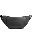 Marsupio Donna PIQUADRO in Pelle e Tessuto Nero Linea Circle - CA6955W92T