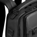 Herren-Rucksack PIQUADRO aus schwarzem Leder mit Laptopfach 14 Zoll Modell Solm - CA7021S141