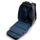 Herren-Rucksack PIQUADRO aus schwarzem Leder mit Laptopfach 14 Zoll Modell Solm - CA7021S141