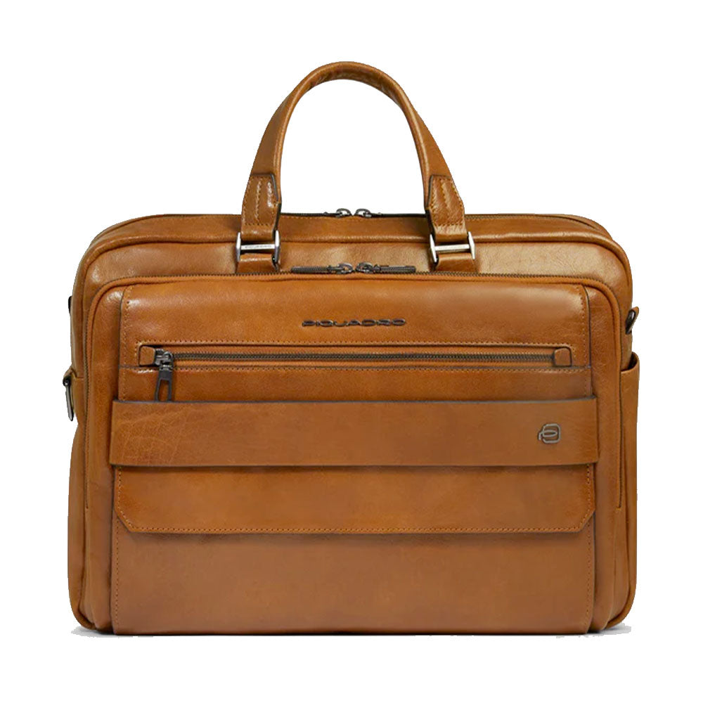 Cartella Uomo PIQUADRO in Pelle Beige Linea Solm con Porta Computer 15,6" - CA7026S141