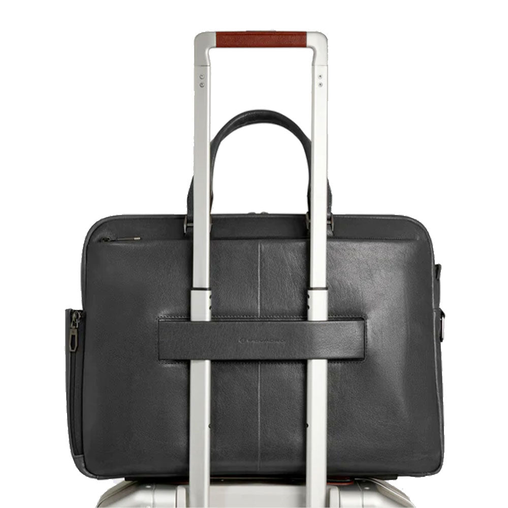 Cartella Uomo PIQUADRO in Pelle Nero Linea Solm con Porta Computer 15,6" - CA7026S141