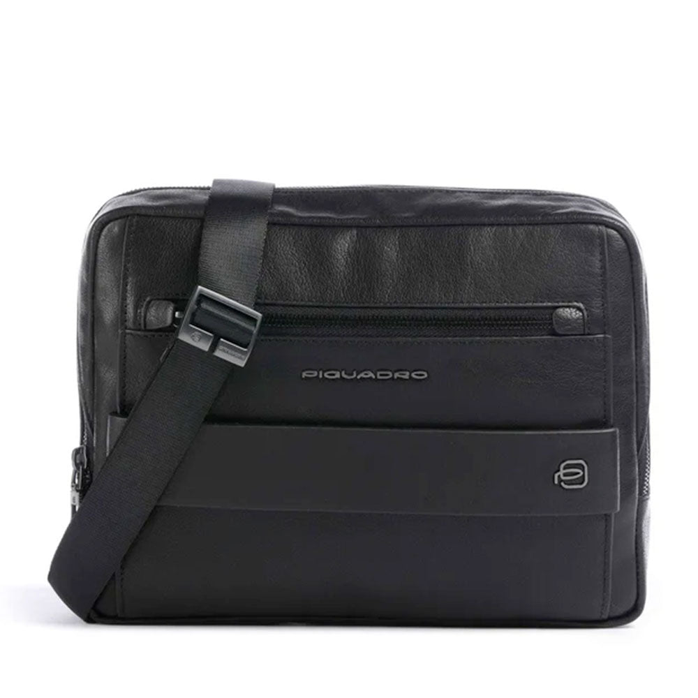 Borsello Uomo Orizzontale PIQUADRO in Pelle Nera - CA7029S141