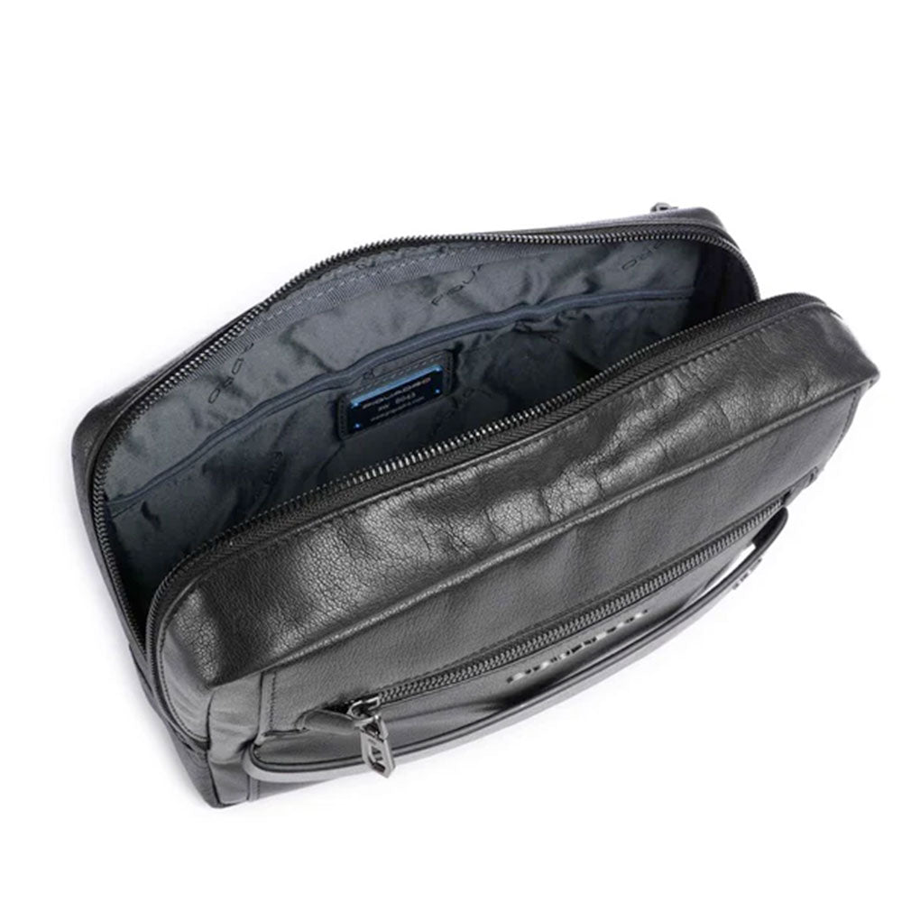 Borsello Uomo Orizzontale PIQUADRO in Pelle Nera - CA7029S141