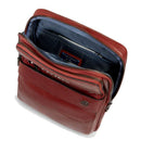 Herren-Umhängetasche mit iPad-Fach PIQUADRO Modell Solm aus cognacfarbenem Leder - CA7031S141