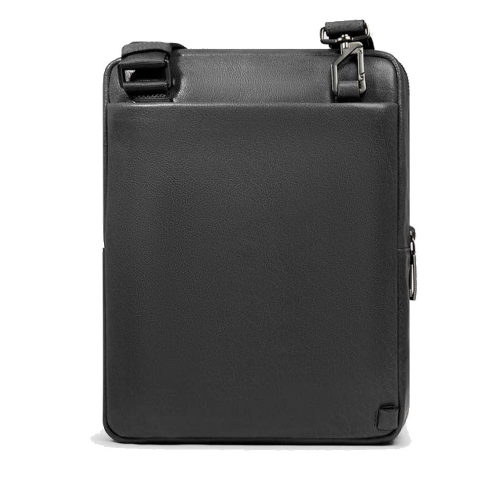 Herren-Umhängetasche mit iPad-Fach PIQUADRO Modell Solm aus schwarzem Leder - CA7031S141