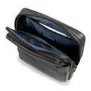 Herren-Umhängetasche mit iPad-Fach PIQUADRO Modell Solm aus schwarzem Leder - CA7031S141