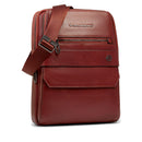 Herren-Umhängetasche mit iPad-Fach PIQUADRO Modell Solm aus cognacfarbenem Leder - CA7031S141