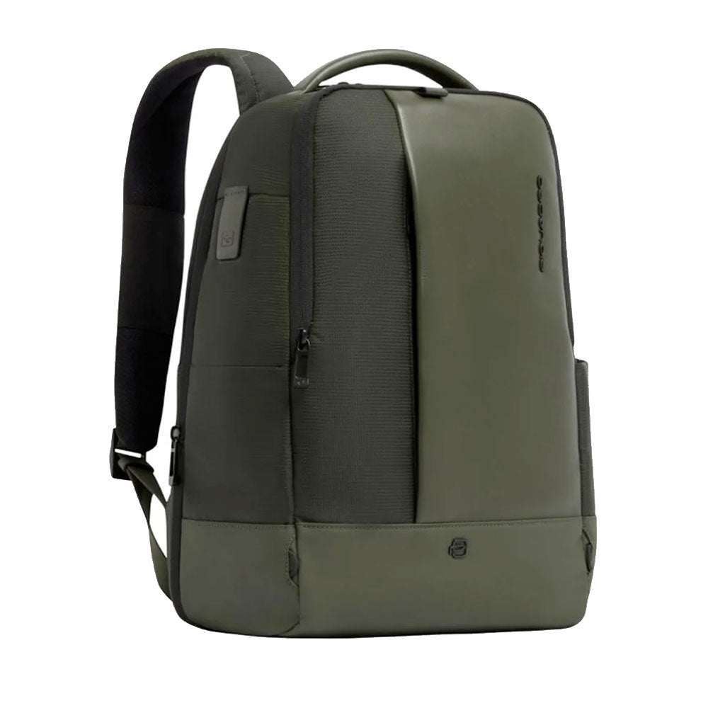Zaino Uomo PIQUADRO in Tessuto e Pelle Verde Linea Sync con Porta Computer 15,6" - CA7189W145