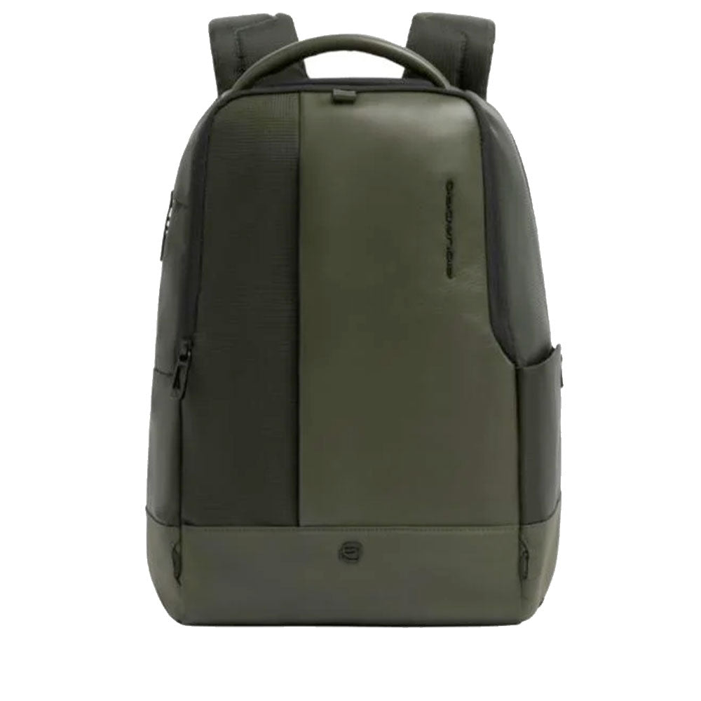 Zaino Uomo PIQUADRO in Tessuto e Pelle Verde Linea Sync con Porta Computer 15,6" - CA7189W145