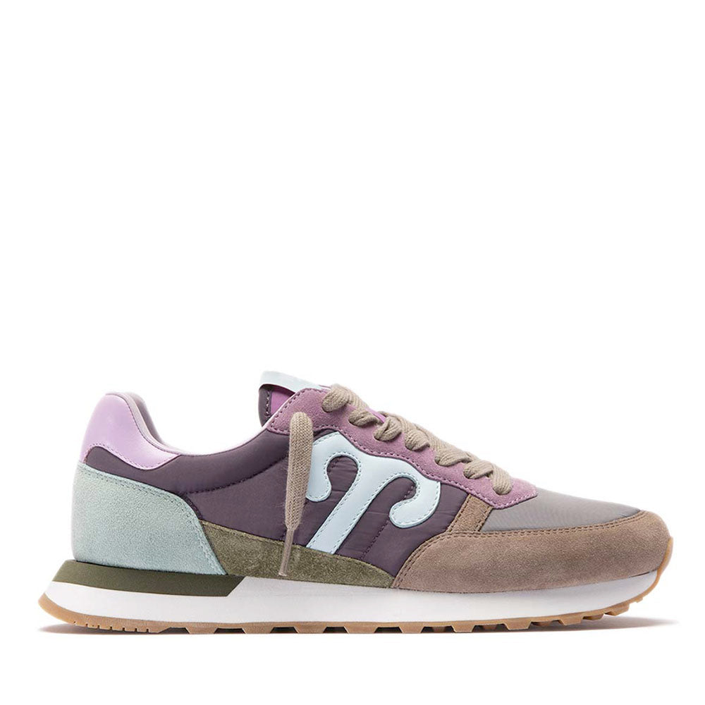 Sneakers Donna WUSHU RUYI Club 50 in Suede e Nylon Multicolor