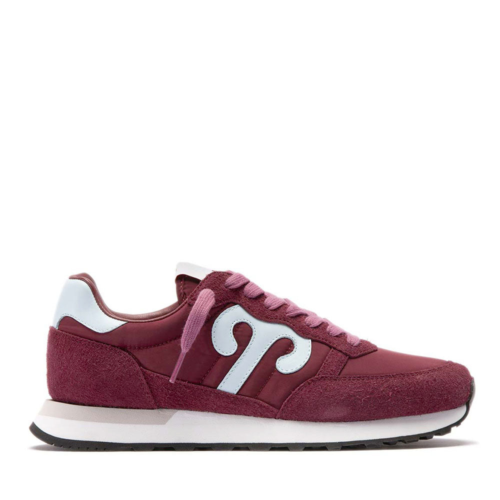Sneakers Donna WUSHU RUYI Club 50 in Suede e Nylon Bordeaux
