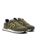 Sneakers Uomo WUSHU RUYI Club 58 in Suede e Nylon Oil Green