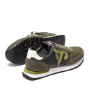 Sneakers Uomo WUSHU RUYI Club 58 in Suede e Nylon Oil Green