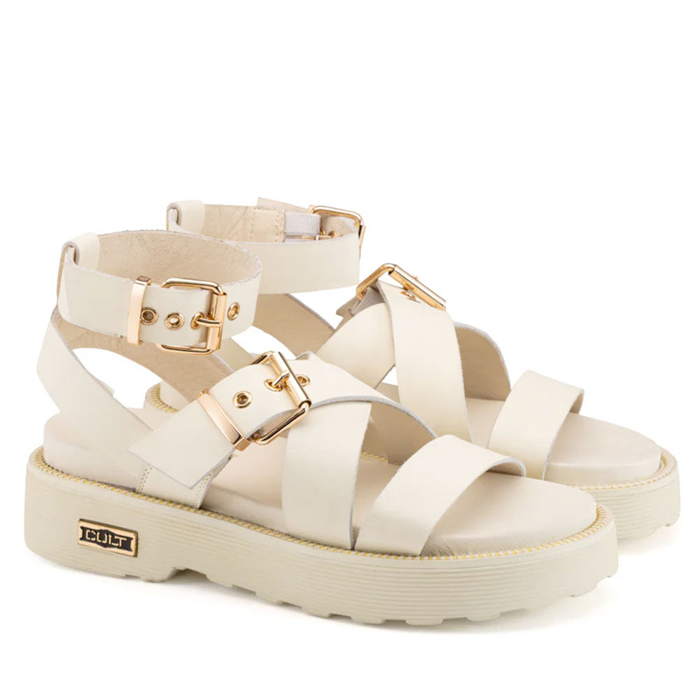 Sandali Donna CULT Ziggy 3442 in Pelle Off White