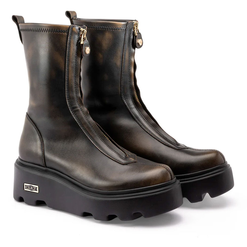 Stivali Donna CULT New Rock 3554 in Pelle Marrone