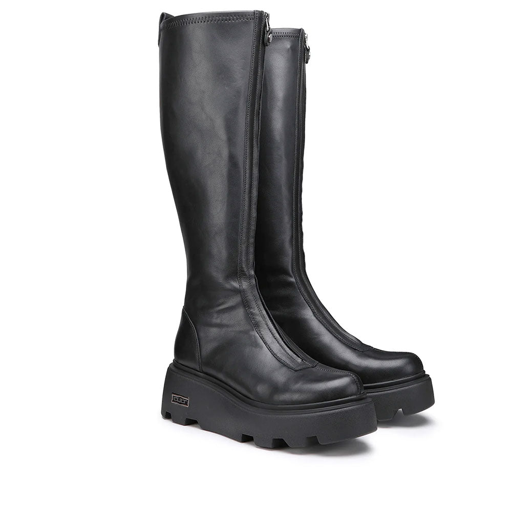 Stivali Alti Donna CULT New Rock 3555 in Pelle Nera