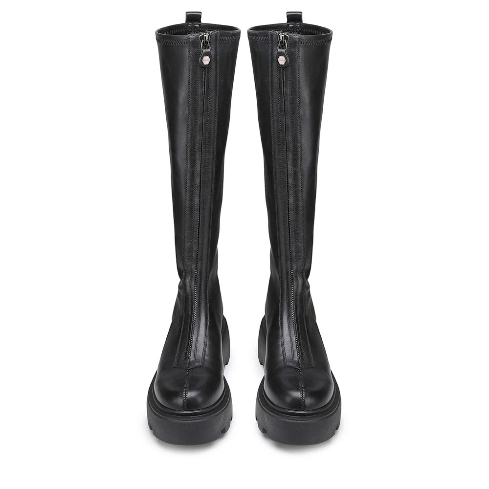 Stivali Alti Donna CULT New Rock 3555 in Pelle Nera