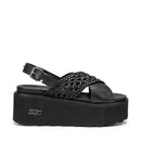 Sandali Donna CULT Nancy 3891 in Pelle Intrecciata Nera