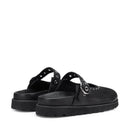 CULT Lizzo 4467 Damensandalen aus schwarzem Leder mit Nieten