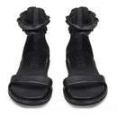 Sandali Donna CULT Roshelle 4495 in Pelle Nera Chiusi con Zip