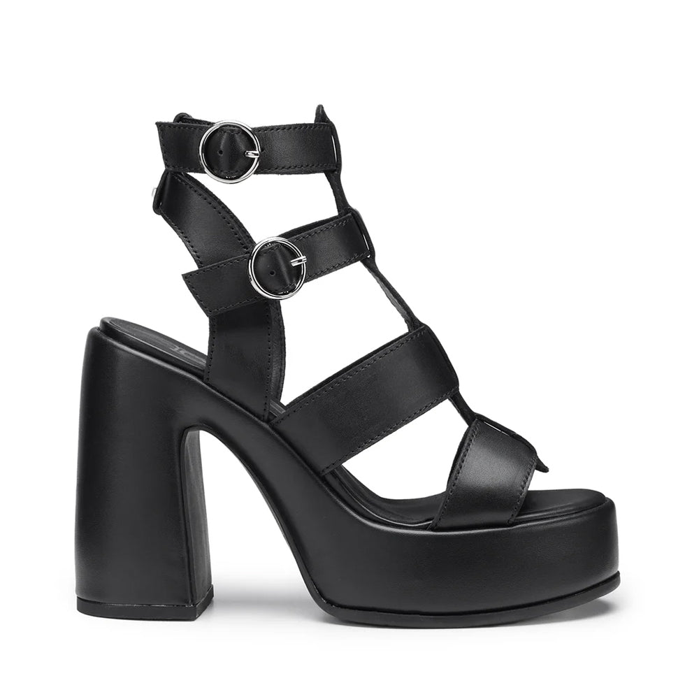 Sandali con Tacco CULT Bjork 4509 in Pelle Nera
