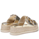 Ciabatte Platform CULT Doja 4515 in Pelle Oro
