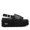 Sandali Donna CULT Nancy 4746 in Pelle Intrecciata Nera