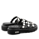 Ciabatte Donna CULT Ziggy 4769 in Pelle Nera con Borchie Piatte