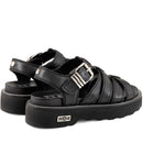Sandali Donna CULT Ziggy 4775 in Pelle Nera con Fasce Frontali Intrecciate