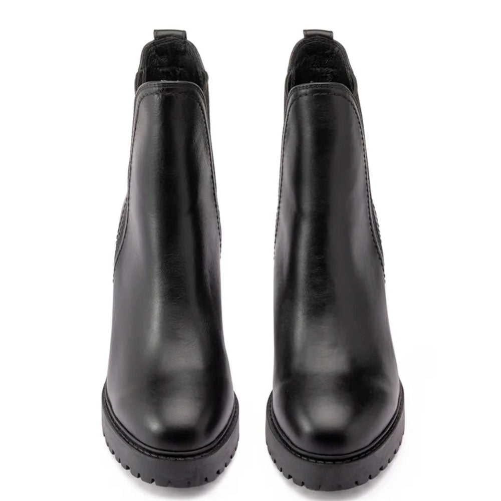 Scarpe Donna CULT Jagger 4847 Stivaletti con Tacco in Pelle Nera