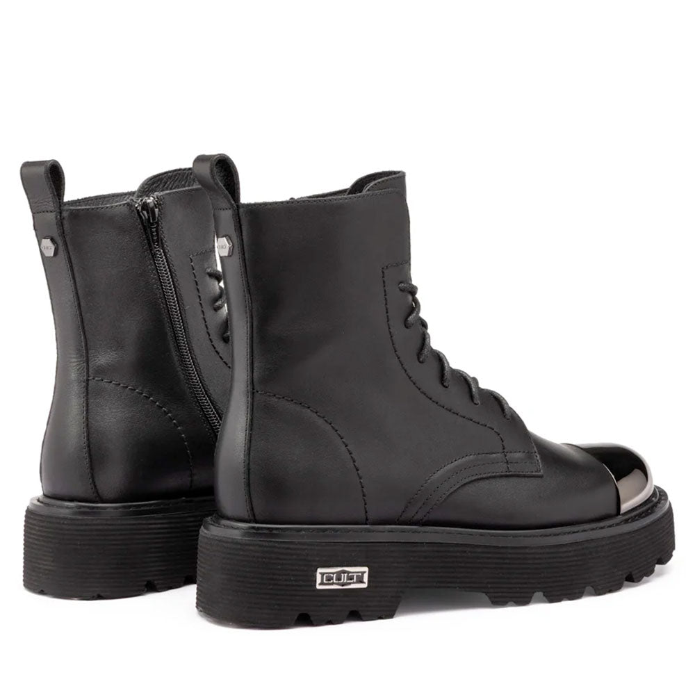 Stivali Donna CULT Anfibi Slash Met.Toe 4861 in Pelle Nera