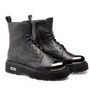 Stivali Donna CULT Anfibi Slash Met.Toe 4861 in Pelle Nera