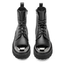 Stivali Donna CULT Anfibi Slash Met.Toe 4861 in Pelle Nera
